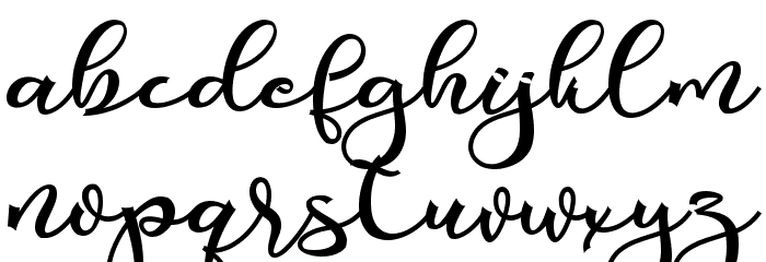 Valentine Silhouette Font LOWERCASE