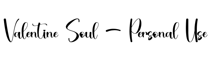 Valentine Soul - Personal Use  font caratteri gratis