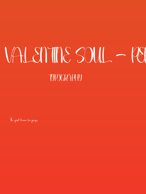 Valentine Soul - Personal Use Poster