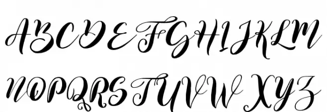 Valentine Sweet Schriftart Groß