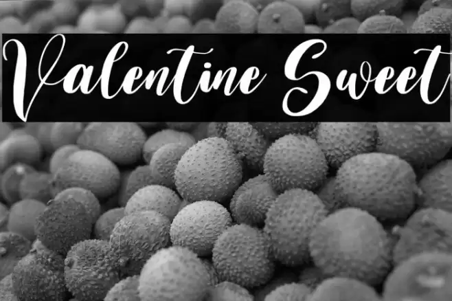 Valentine Sweet Font examples