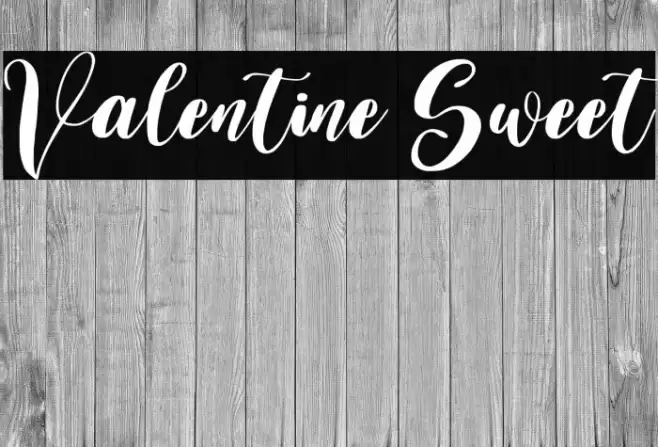 Valentine Sweet Font examples