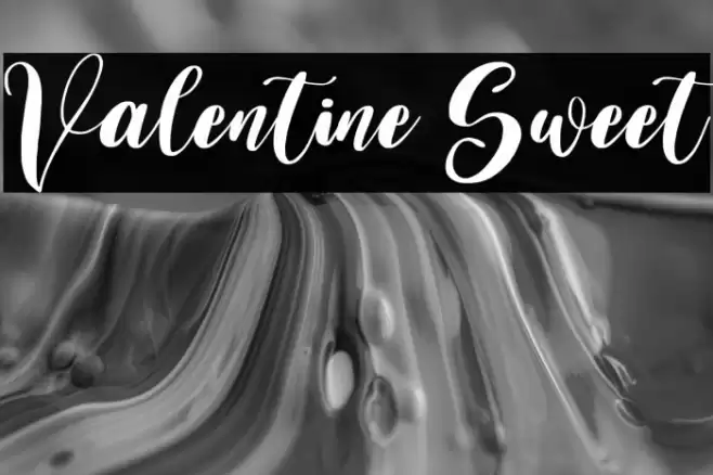 Valentine Sweet Font examples