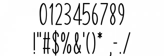 Valentine Things Font OTHER CHARS