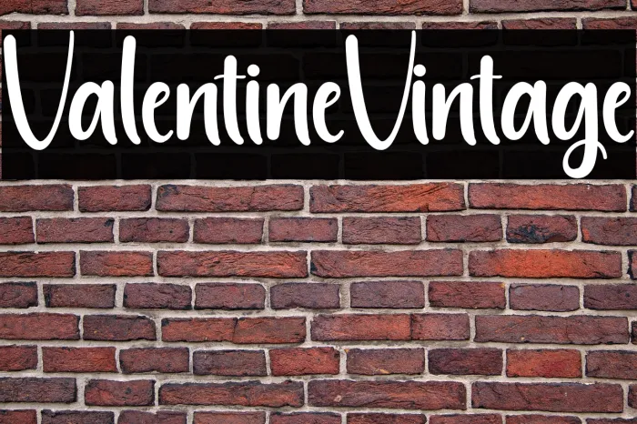 Valentine Vintage Example 1