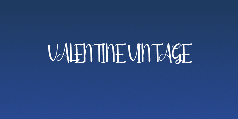Valentine Vintage Social Header