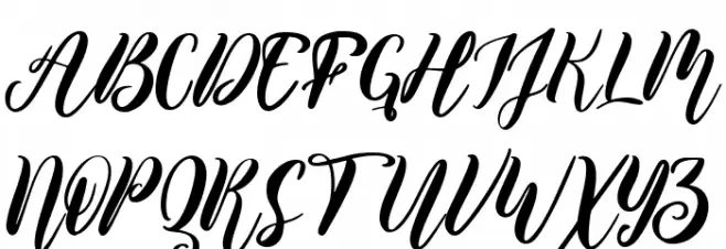 Valentine Wonder Schriftart Groß