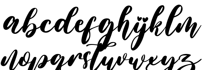 Valentine Wonder Font LOWERCASE