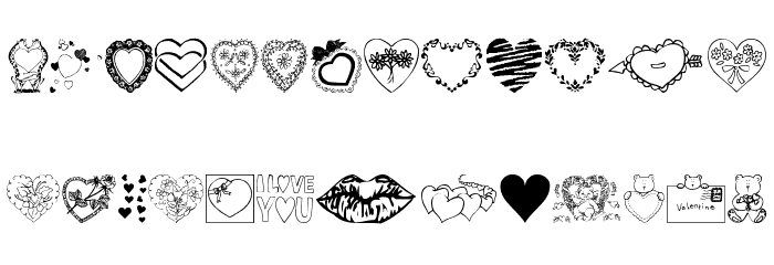 Valentine Font LOWERCASE