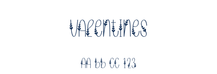 Valentines Font Preview
