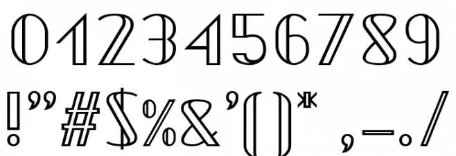 Valentino Edge Regular Font OTHER CHARS