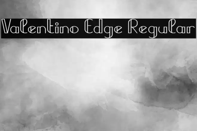 Valentino Edge Regular Font examples