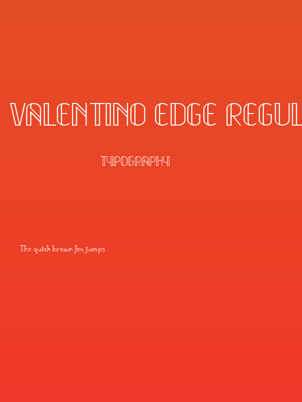 Valentino Edge Regular Poster