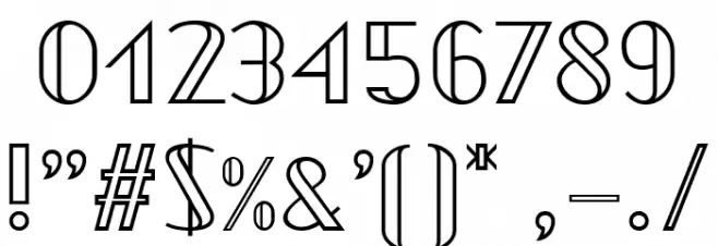 Valentino Edge Font OTHER CHARS