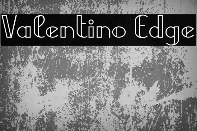 Valentino Edge Font examples