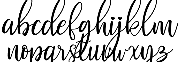 Valentinoa Font LOWERCASE