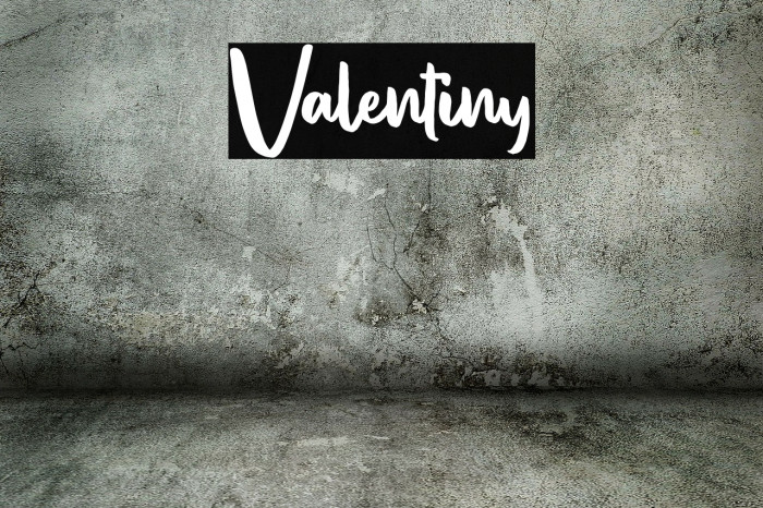 Valentiny Font examples