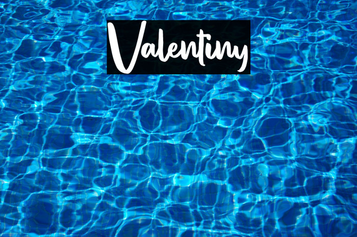 Valentiny Font examples