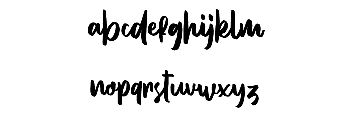 Valentiny Font LOWERCASE