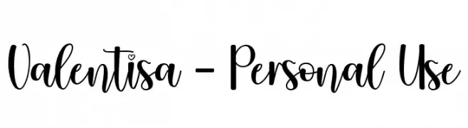 Valentisa - Personal Use  नि: शुल्क फ़ॉन्ट्स डाउनलोड
