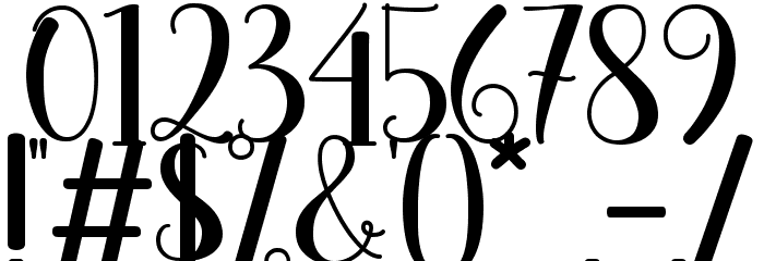 Valentisa - Personal Use Font OTHER CHARS