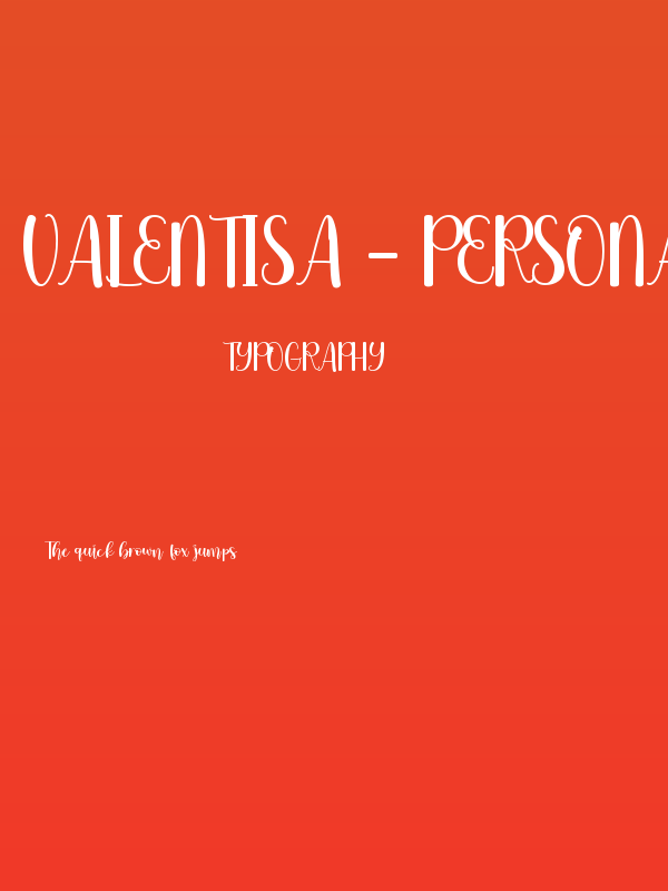 Valentisa - Personal Use Poster