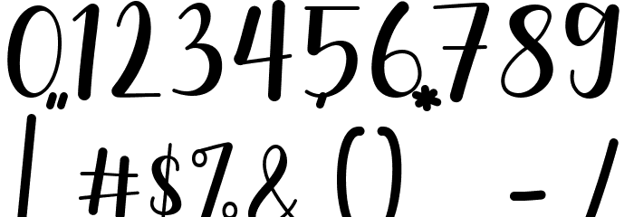 Valenttiena Font OTHER CHARS