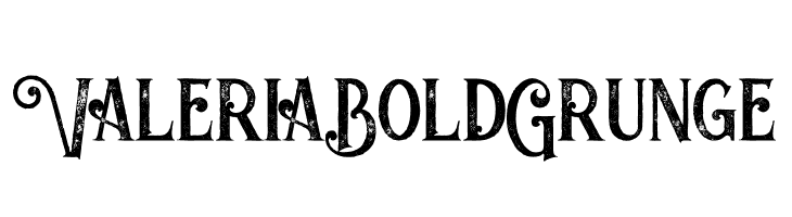 Valeria Bold Grunge  नि: शुल्क फ़ॉन्ट्स डाउनलोड