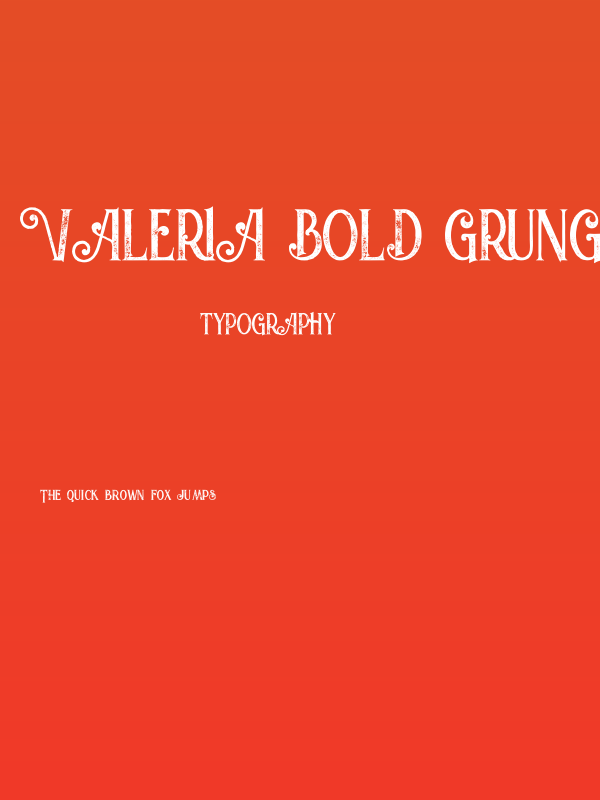 Valeria Bold Grunge Poster