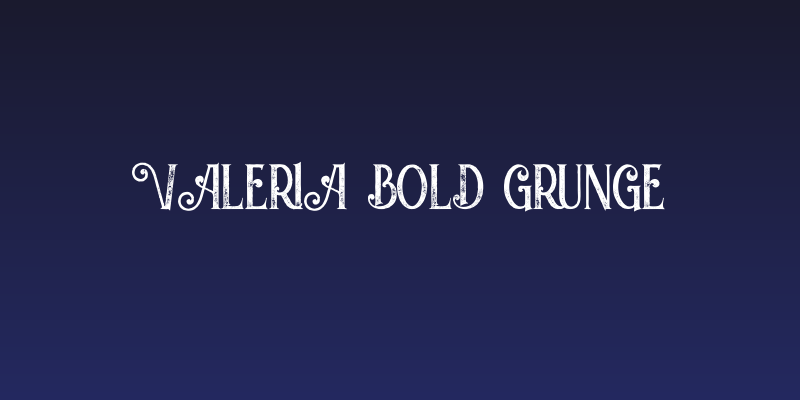 Valeria Bold Grunge Social Header