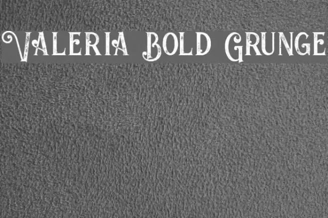 Valeria Bold Grunge Font examples
