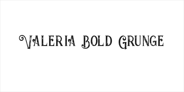 Valeria Bold Grunge Logo
