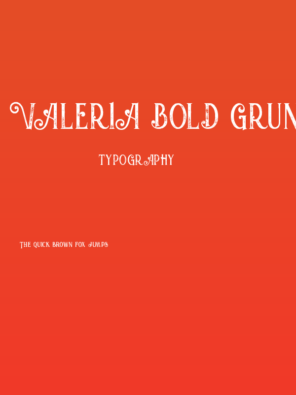 Valeria Bold Grunge Poster