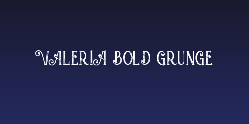 Valeria Bold Grunge Social Header