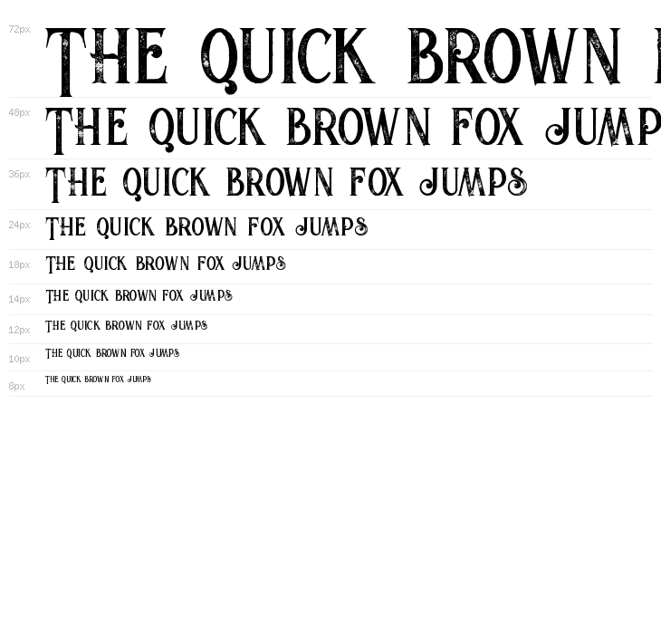 Valeria Bold Grunge Waterfall