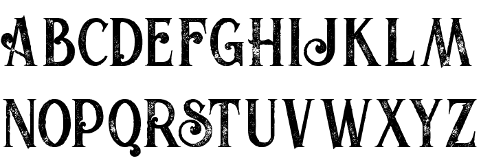 Valeria Bold Grunge Font LOWERCASE