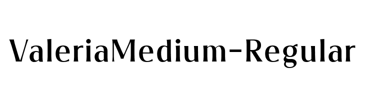 ValeriaMedium-Regular  Fuentes Gratis Descargar