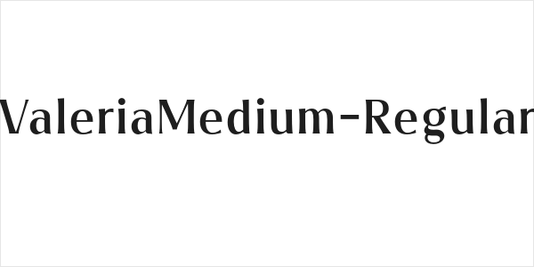 ValeriaMedium-Regular Logo