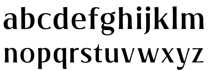 ValeriaMedium-Regular Font LOWERCASE