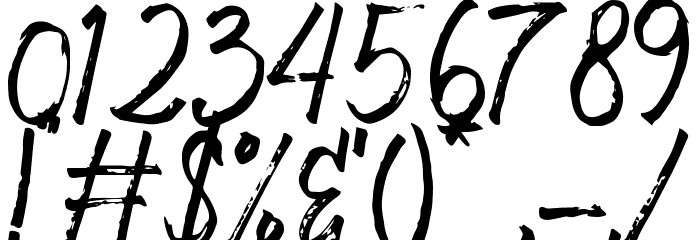 Valeriana Demo Font OTHER CHARS