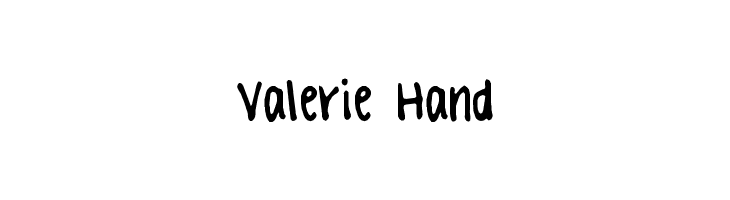 Valerie Hand Font