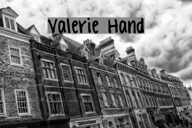 Valerie Hand Font examples