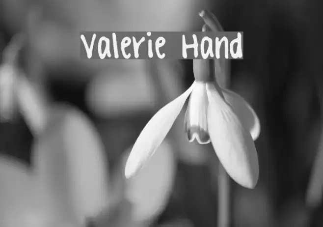 Valerie Hand Font examples