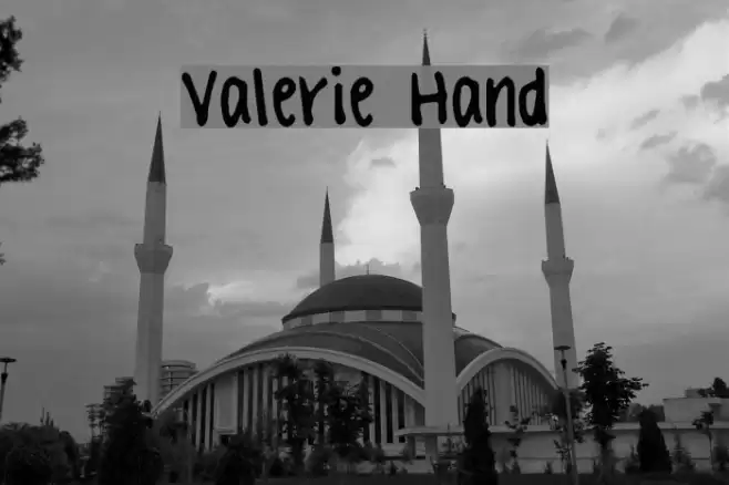 Valerie Hand Font examples