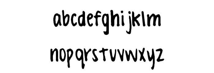 Valerie Hand Font LOWERCASE