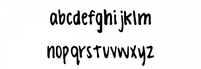 Valerie Hand 字体 小写