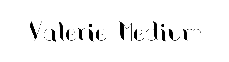 Valerie Medium  नि: शुल्क फ़ॉन्ट्स डाउनलोड
