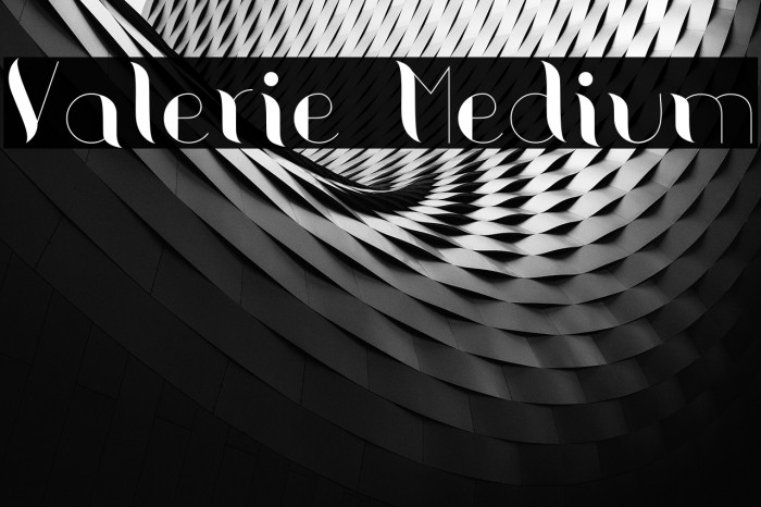 Valerie Medium Font examples