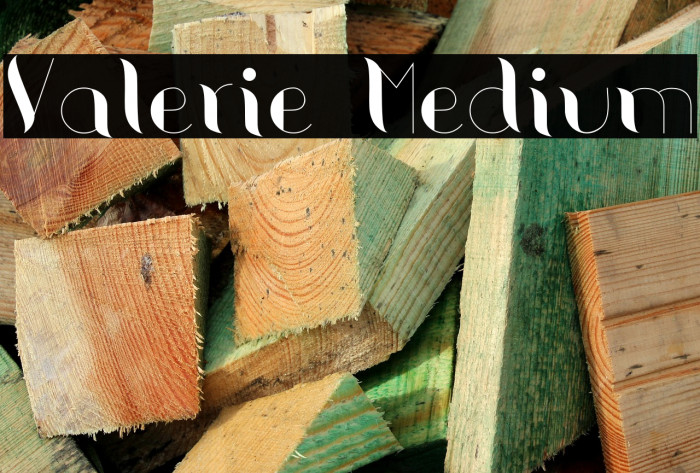 Valerie Medium Font examples