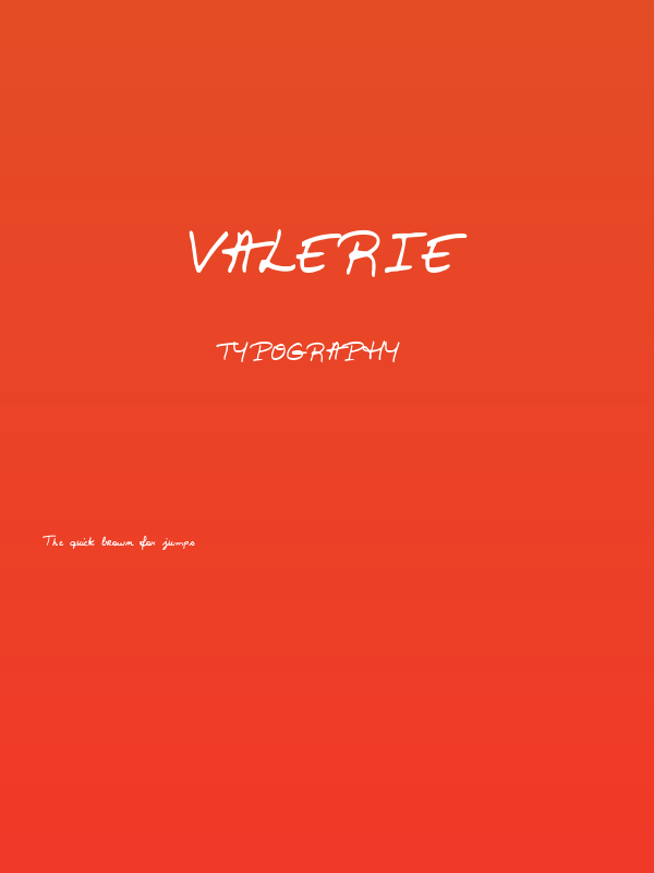 Valerie Poster